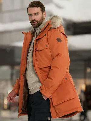 Пуховик мужской Cordillero, оранжевый, арт. 18255