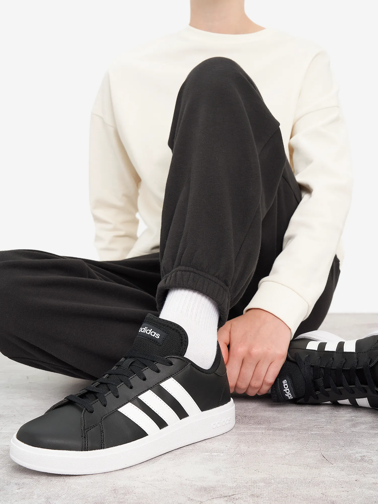 Кеды adidas Grand Court Base 2.0, черный, арт. gw9262a01-.