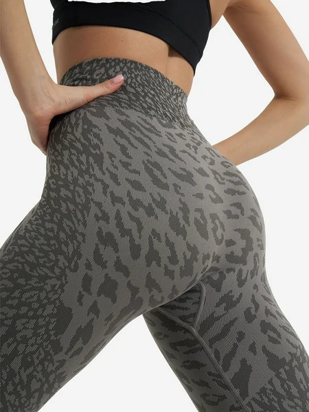 Легинсы Demix HighFlow Yoga Seamless Gfx, серый, арт. 133051dmx-aa