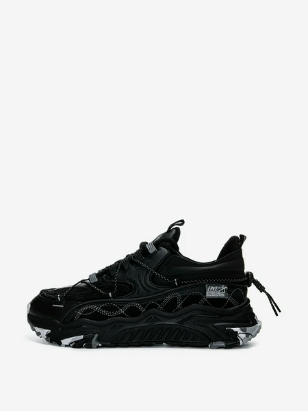 Кроссовки утепленные мужские Erke Jogging, черный, арт. 18276