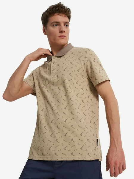 Поло мужское Outventure, бежевый, арт. 139256out-c1