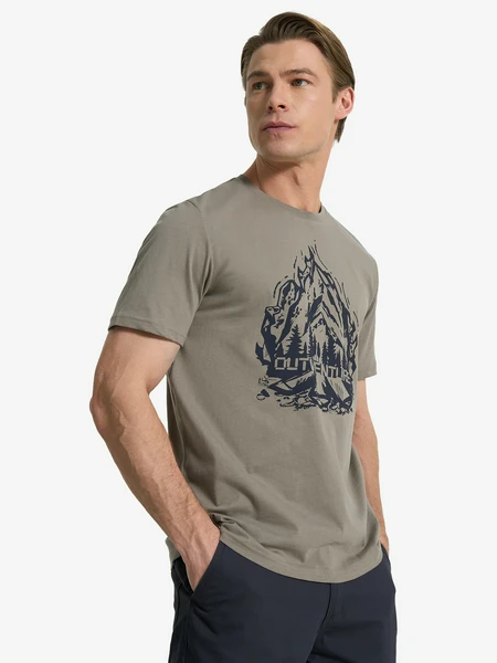 Футболка мужская Outventure, коричневый, арт. 134559out-t3