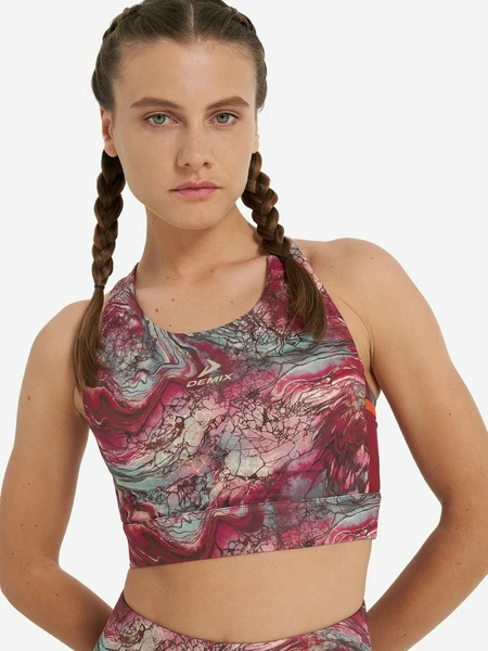 Спортивный топ-бра Demix ActiveMove Trail, коричневый, арт. 129728dmx-f1
