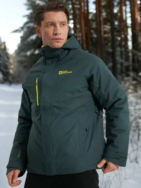 Куртка утепленная мужская Jack Wolfskin Troposphere, зеленый, арт. 1115321j01-t0138