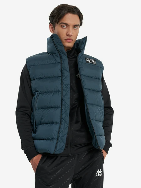 Жилет утепленный мужской Kappa, зеленый, арт. 136979kap-n4