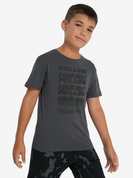 Футболка для мальчиков, серый, арт. 18492