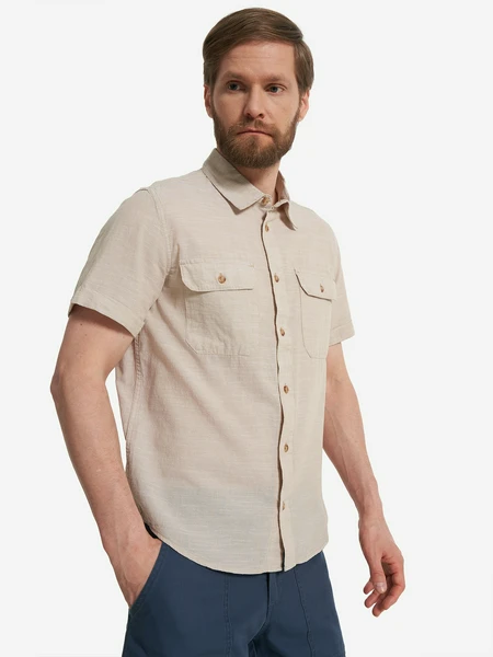 Рубашка с коротким рукавом мужская Outventure, бежевый, арт. 134553out-2c