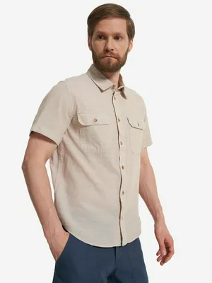 Рубашка с коротким рукавом мужская Outventure, бежевый, арт. 134553OUT-2C