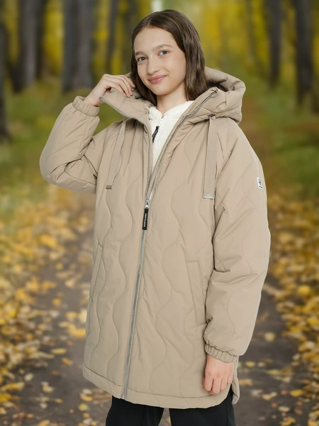 Куртка утепленная Northland для девочек, коричневый, арт. 18512