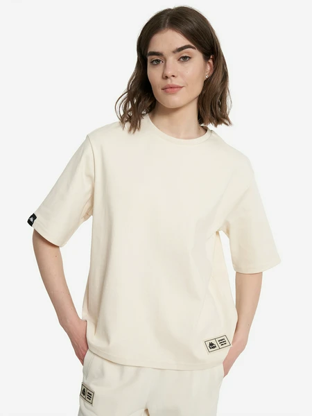 Футболка оверсайз Kappa, бежевый, арт. 137689kap-60