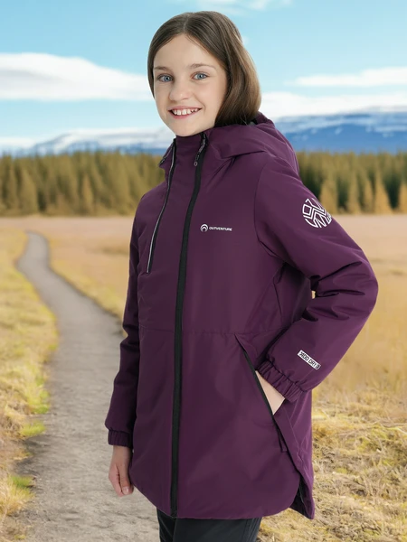Куртка утепленная для девочек Outventure, фиолетовый, арт. 18669