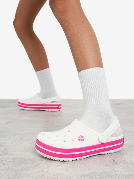 Сабо для девочек Crocs, белый, арт. 18676