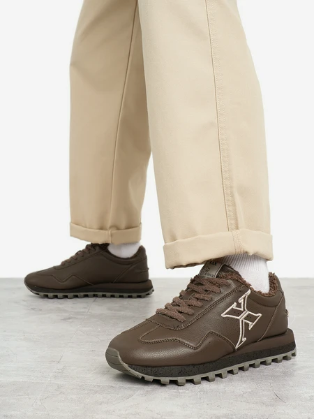 Кроссовки утепленные мужские SAX Folgarida Lth, коричневый, арт. 18677