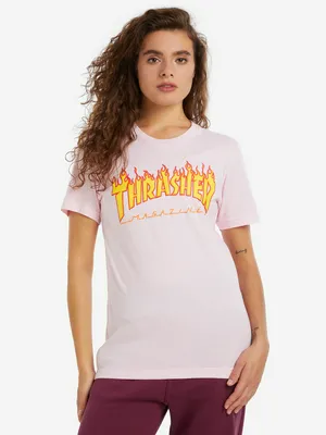 Футболка Thrasher Flame Logo, розовый, арт. 311301TRR-LT PINK