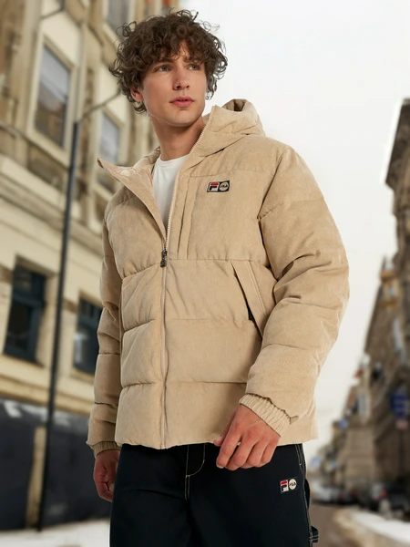 Пуховик FILA, коричневый, арт. 137061fla-t2