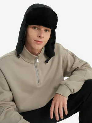 Шапка-ушанка, черный, арт. 137841