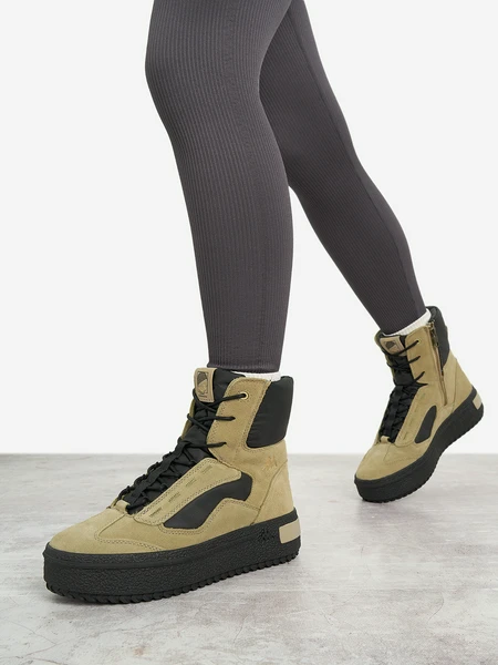 Ботинки утепленные женские Kappa Semole, зеленый, арт. 18797