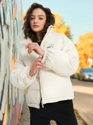 Пуховик женский оверсайз Termit, бежевый, арт. 138989TRT-T0