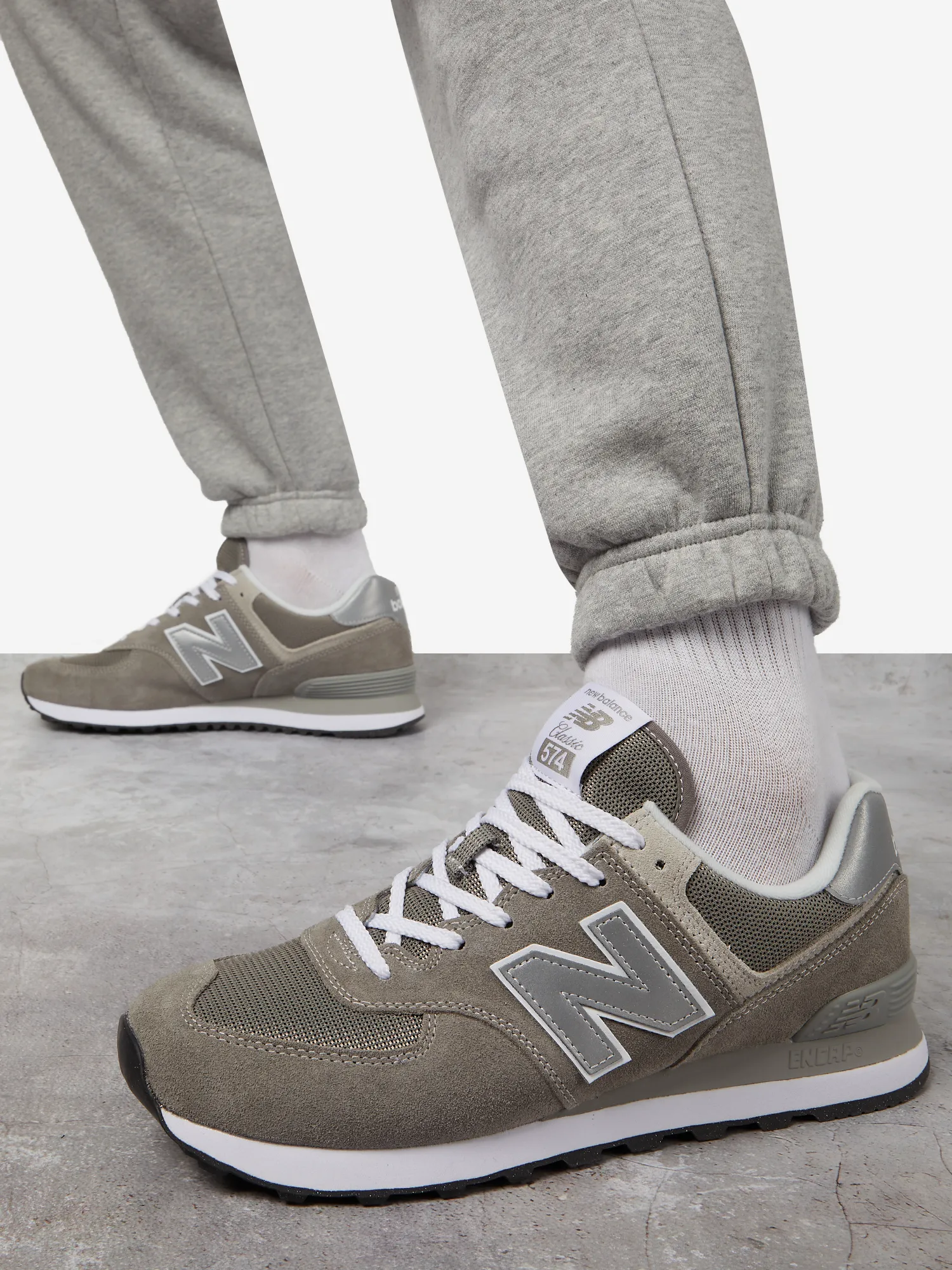 Кроссовки New Balance 574, серый, арт. ml574evgn04-.