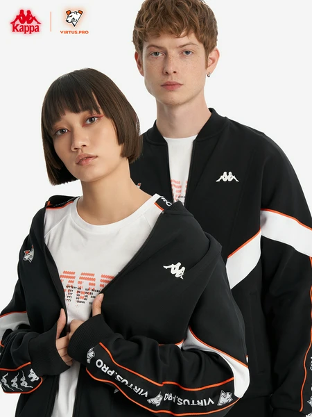 Тректоп Kappa x Virtus.pro, черный, арт. 18898