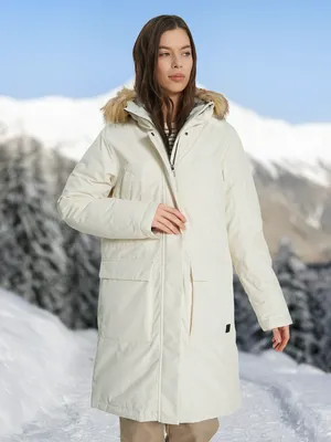 Пуховик женский, бежевый, арт. 137774OUT-01