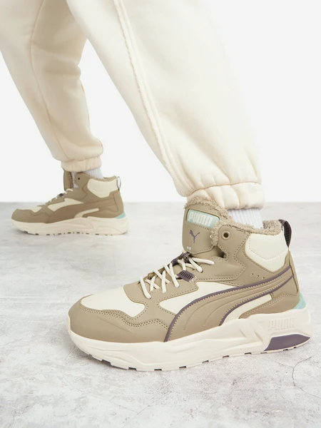 Кроссовки утепленные женские PUMA Trinity Lite, зеленый, арт. 18961