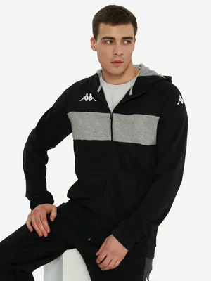 Толстовка мужская Kappa Dacciozi, черный, арт. 381274w