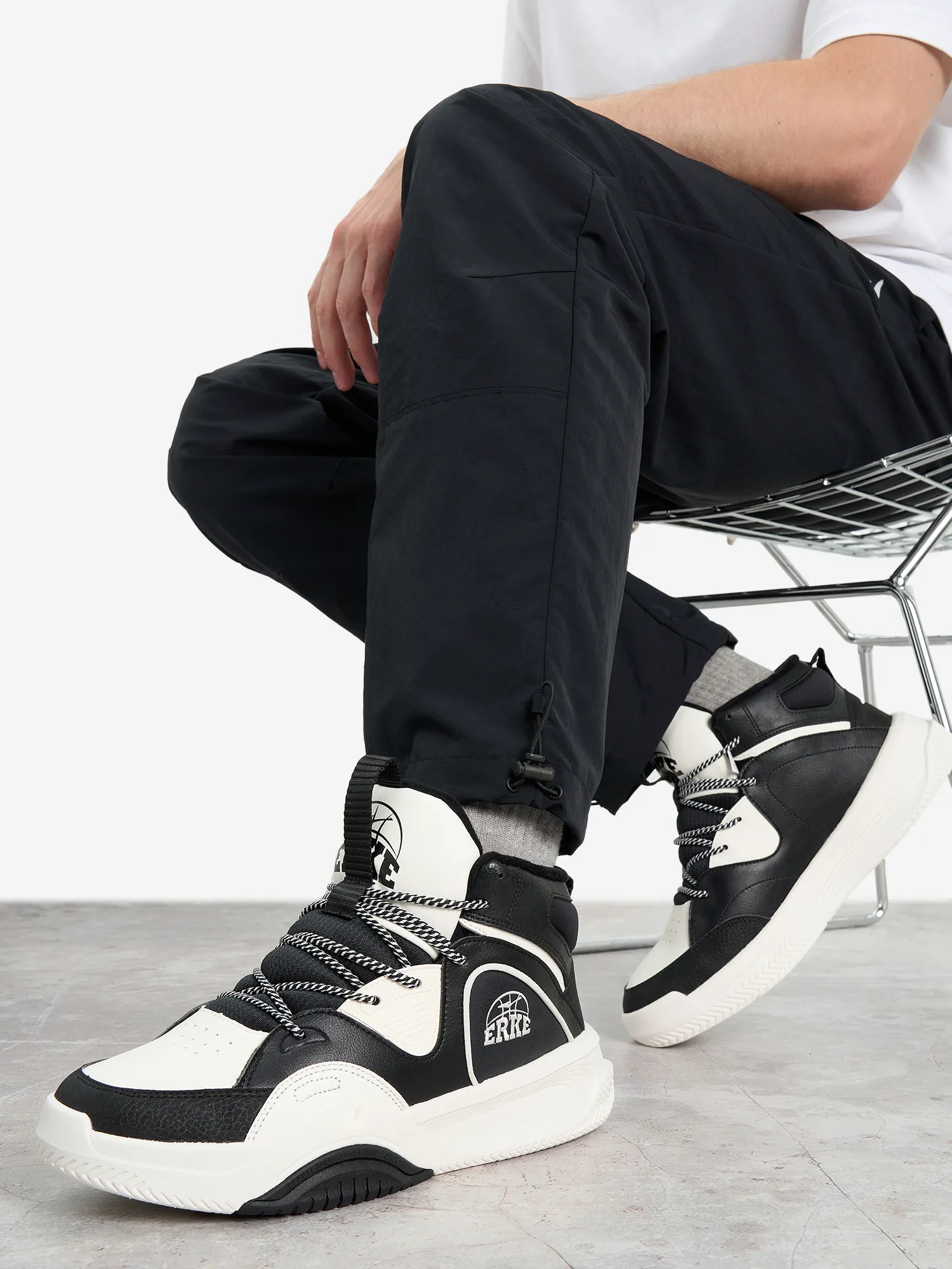 Кеды утепленные мужские Erke, черный, арт. 11123421307-006e1m-.