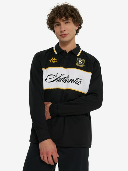 Поло с длинным рукавом Kappa, черный, арт. 321y3pwkap-r11