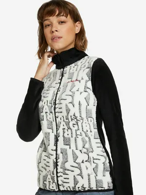 Джемпер флисовый женский Glissade, белый, арт. 117334gsd-bw