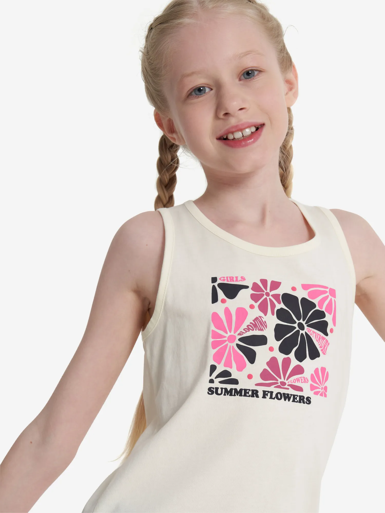 Майка для девочек, бежевый, арт. 127861out-01