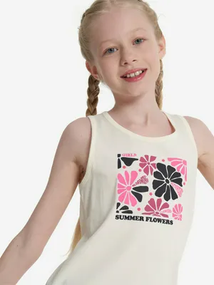 Майка для девочек, бежевый, арт. 127861out-01