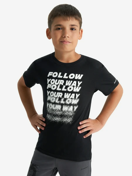 Футболка для мальчиков Demix, черный, арт. 19197