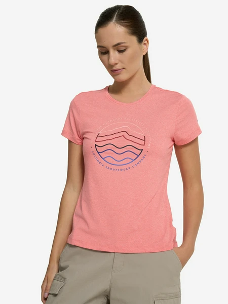 Футболка Columbia Sloan Ridge Graphic Ss Tee, розовый, арт. 2077451clb-685