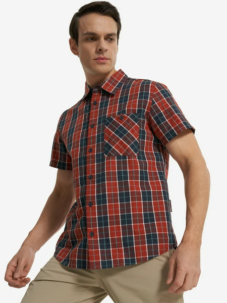 Рубашка с коротким рукавом Outventure, красный, арт. 134679out-h1