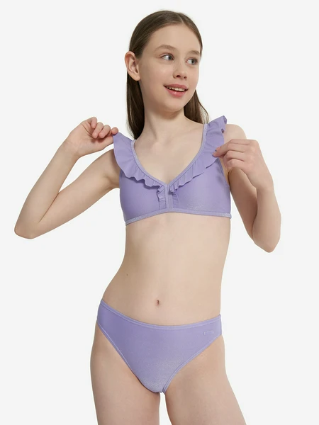 Купальник раздельный для девочек, фиолетовый, арт. 134170jss-v1