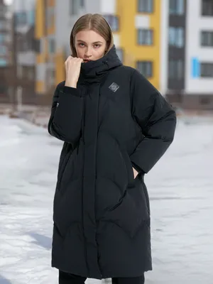 Пальто пуховое женское, черный, арт. w562349306-3w