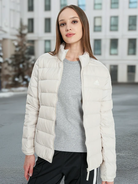 Пуховик женский Adidas, бежевый, арт. 19301