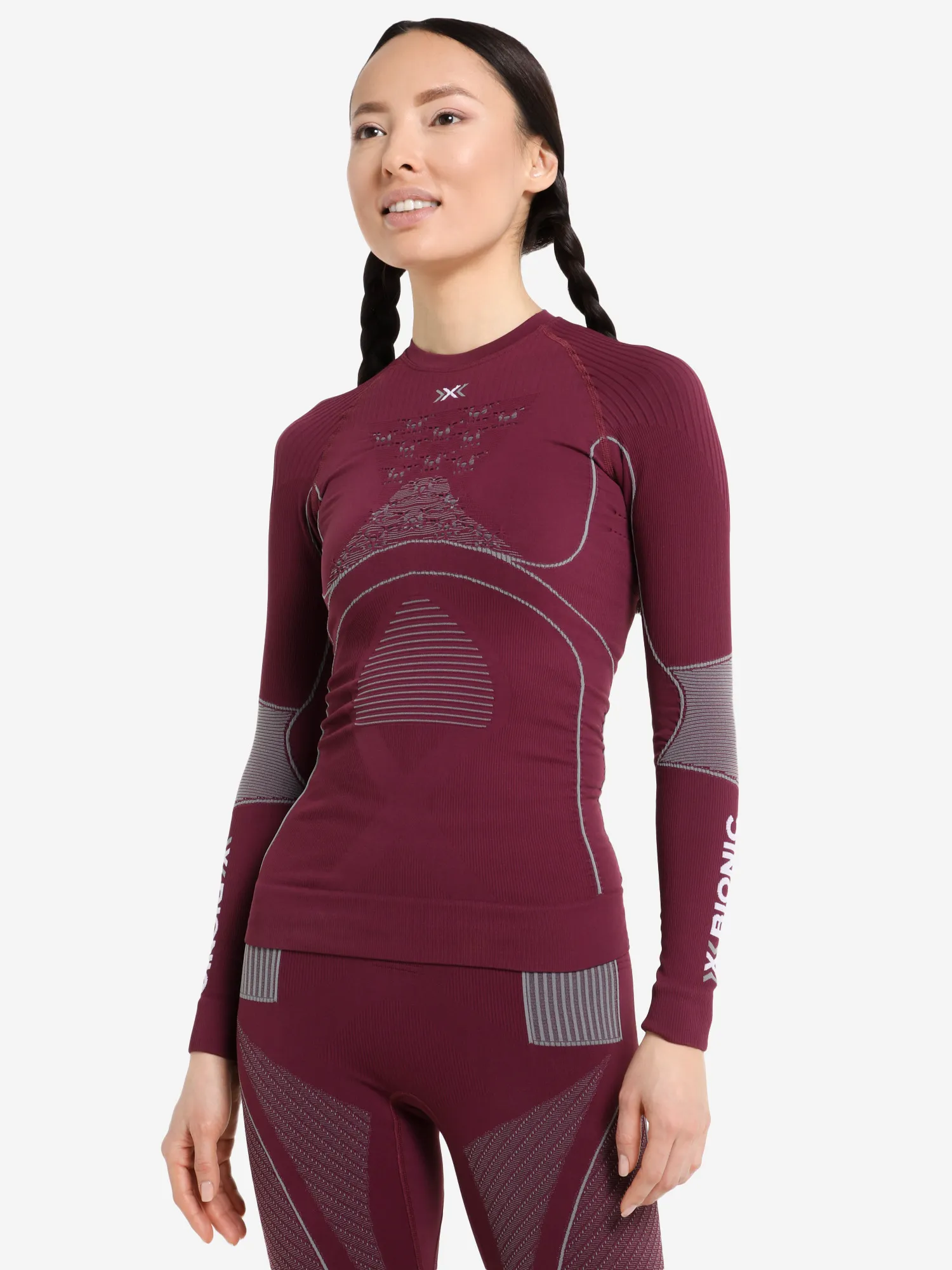 Женский верх термобелья X-Bionic Energy Accumulator 4.0, фиолетовый, арт. 19316