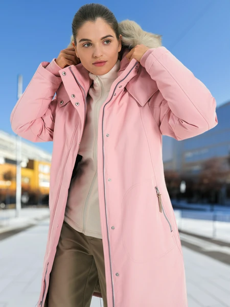 Пуховик женский Cordillero, розовый, арт. 131785c37-80