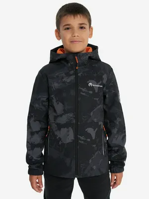 Куртка софтшелл для мальчиков Outventure, черный, арт. 127763out-b5