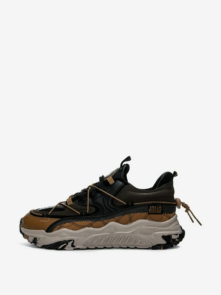 Кроссовки утепленные мужские Erke Jogging, коричневый, арт. 19420