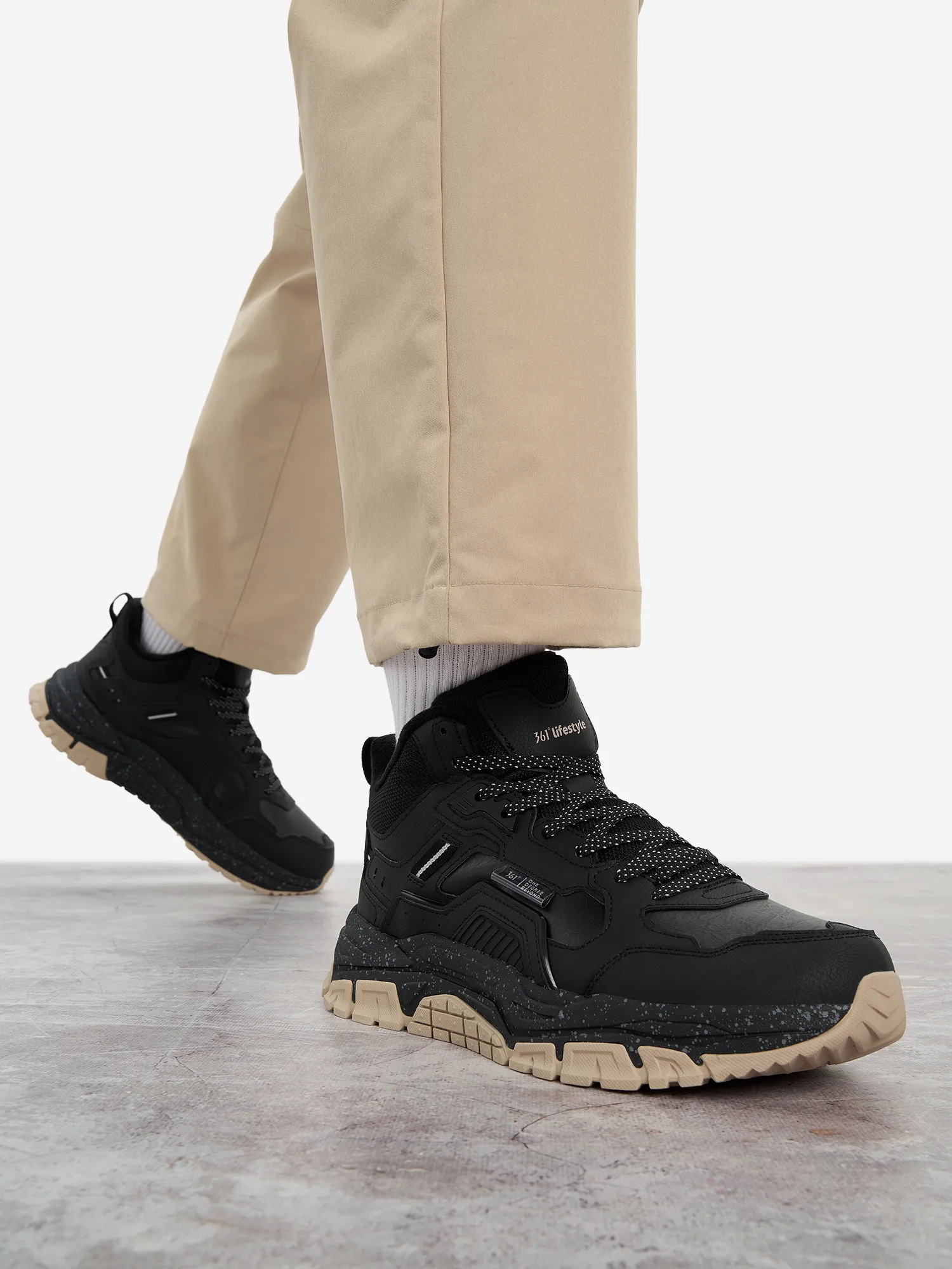 Кроссовки утепленные 361° Warm, черный, арт. w572346766a-4w361-.