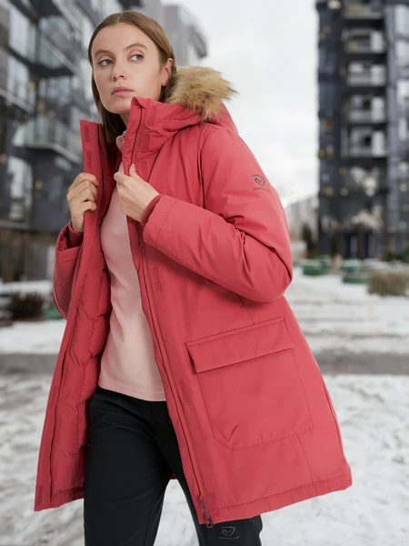 Пуховик женский Northland, красный, арт. 130605n16-r3