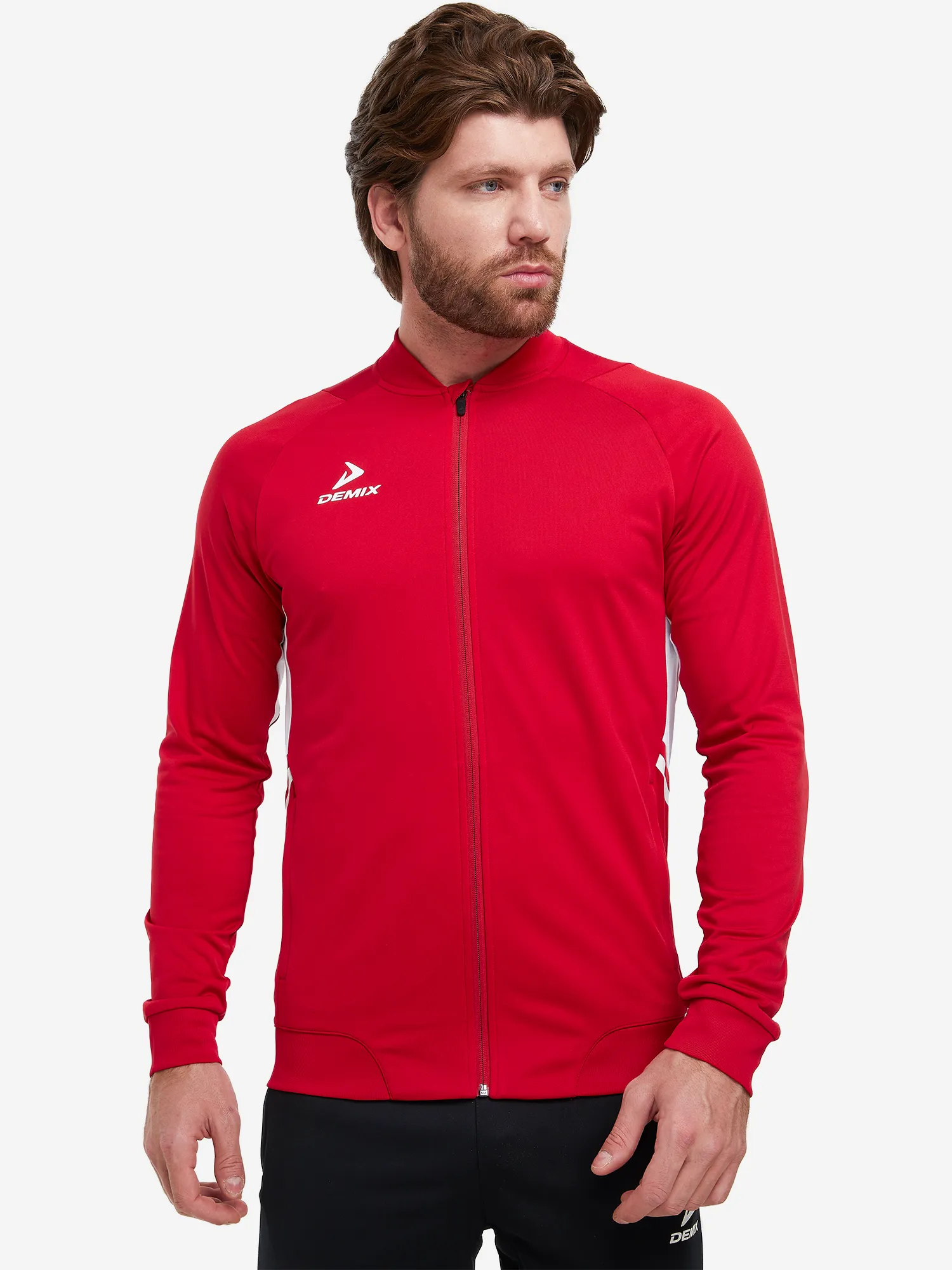 Джемпер футбольный мужской Demix Midfielder, красный, арт. 126036dmx-r3