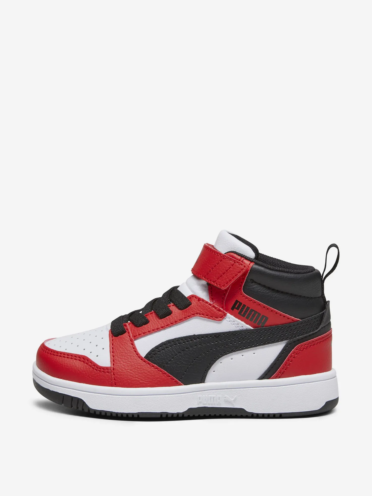 Кеды детские PUMA Rebound V6 Mid Ac+ Ps, красный, арт. 393832p0p-03