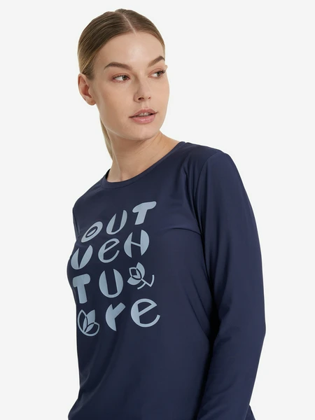 Лонгслив женский Outventure, синий, арт. 130527out-v4