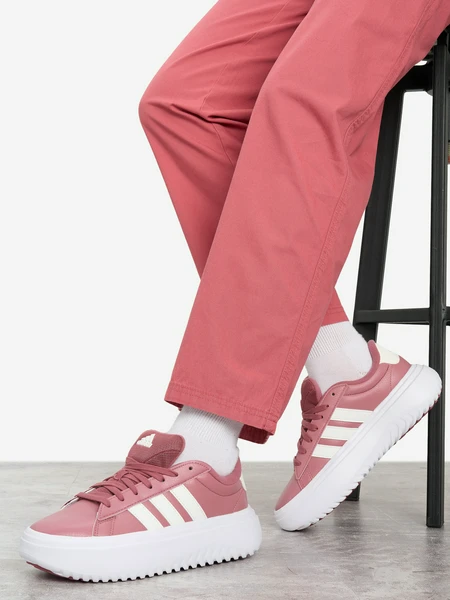 Кеды adidas Grand Court Platfor, красный, арт. 19601