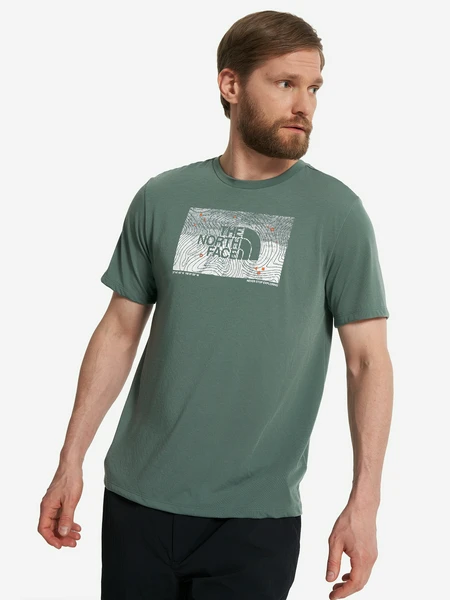 Футболка The North Face Foundation, зеленый, арт. nf0a8bqvhch1t1k-.