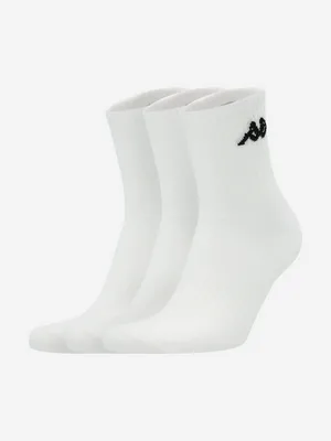 Носки Kappa, 3 пары, белый, арт. 127295KAP-WB